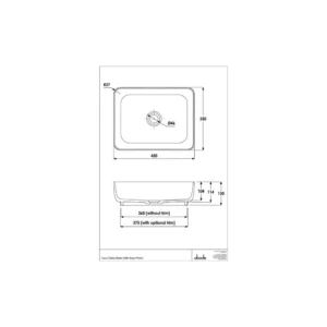 Abode Cava Tablet Basin - Pebble Grey