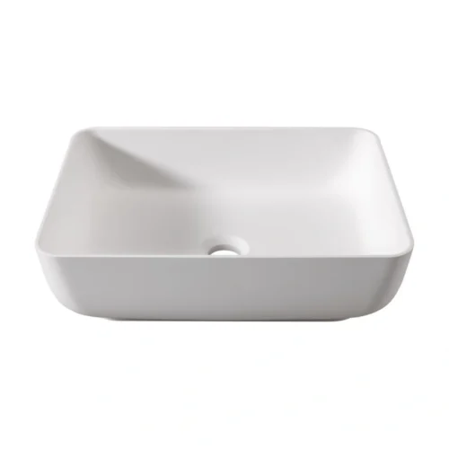 Abode Cava Tablet Basin - Chalk White