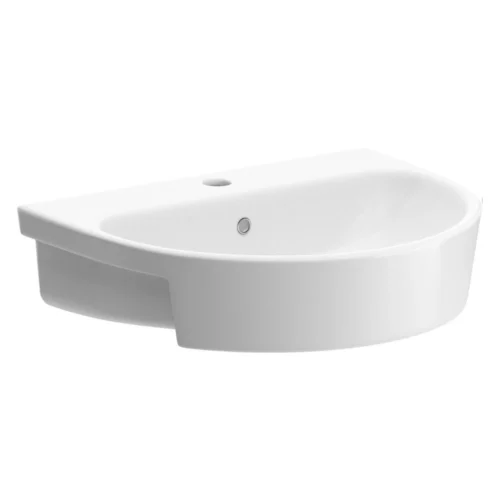Serenity 555x435mm 1TH Semi Recessed Basin