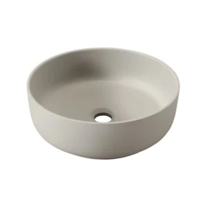 Abode Cava Round Basin - Pebble Grey