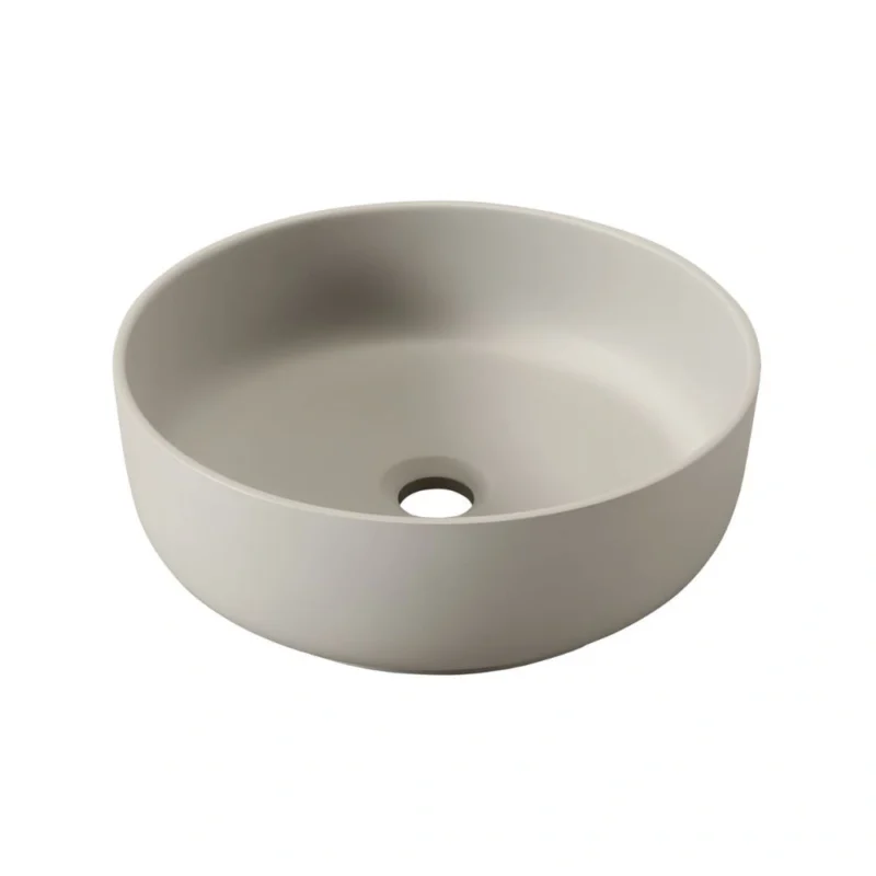 Abode Cava Round Basin - Pebble Grey