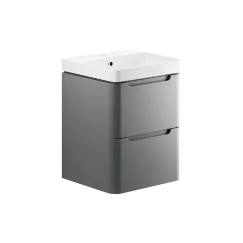 Boston 500mm Drawer Wall Hung Cloakroom Basin Unit