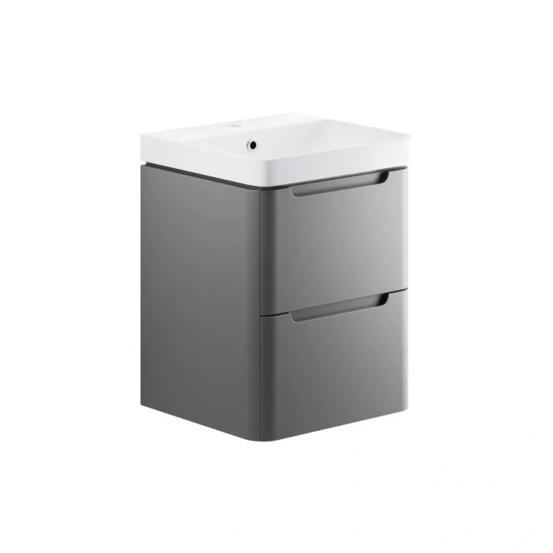 Boston 500mm Drawer Wall Hung Cloakroom Basin Unit