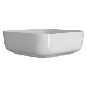 Seren 400mm Ceramic Square Washbowl - Matt White