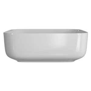 Seren 400mm Ceramic Square Washbowl - Matt White