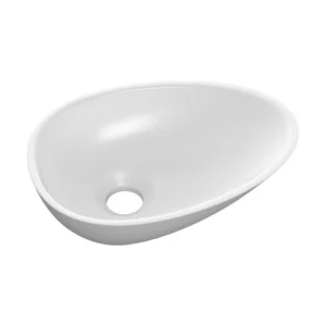 Ava 320×220mm Mini Resin Washbowl – White
