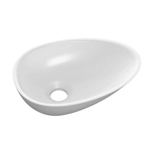 Ava 320×220mm Mini Resin Washbowl – White