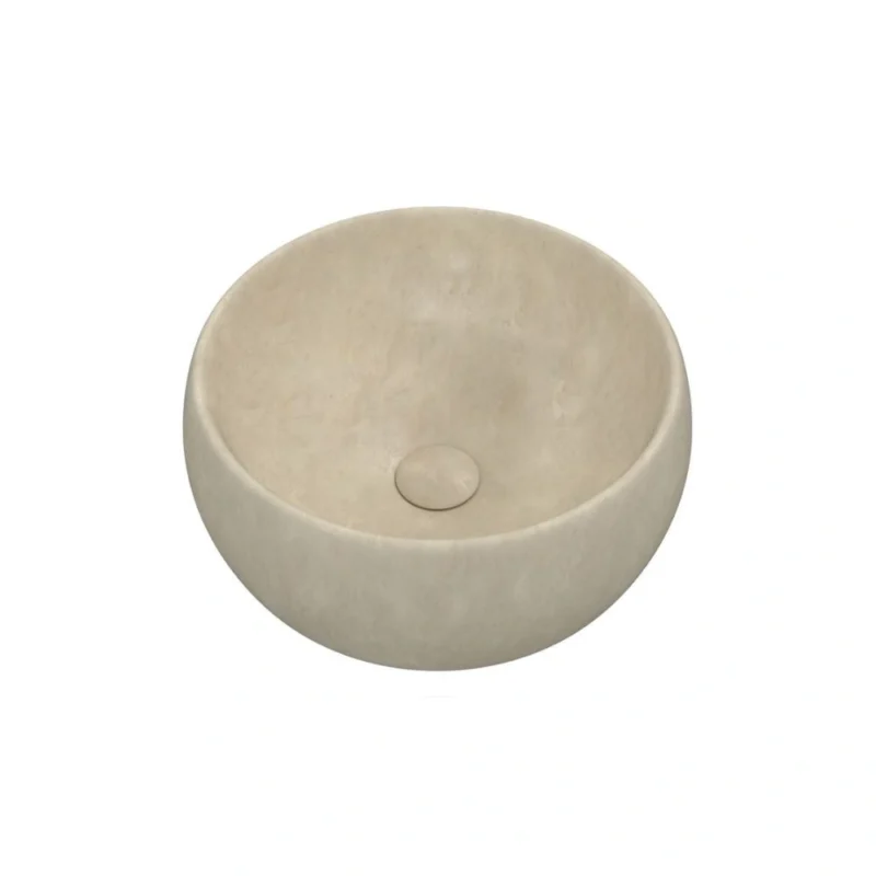 Juno 400mm Ceramic Washbowl – Stone Effect
