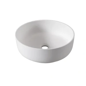 Abode Cava Round Basin - Chalk White