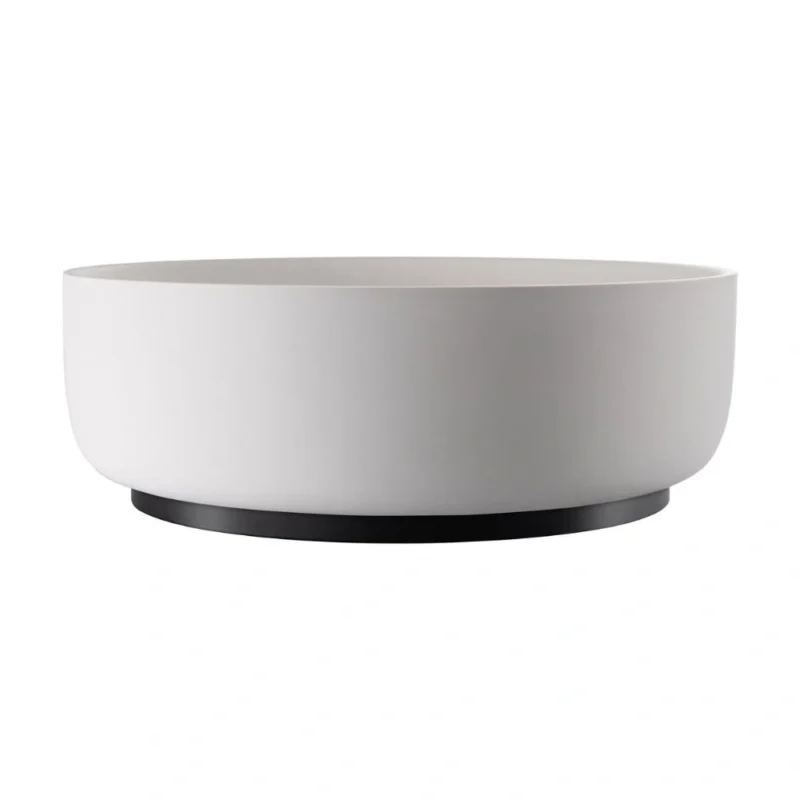 Abode Cava Round Basin - Chalk White