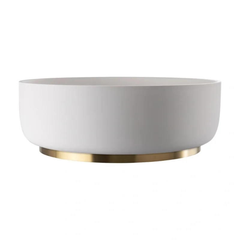 Abode Cava Round Basin - Chalk White