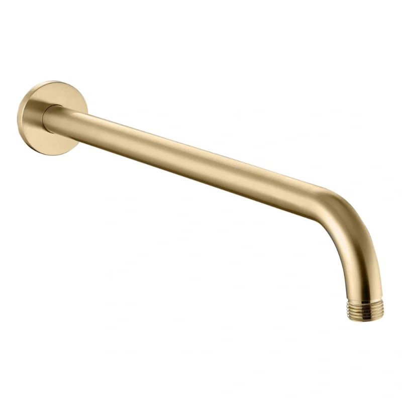 Aurora 320mm Round Shower Arm - Brushed Brass