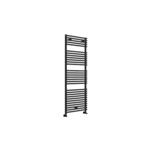 Matteo Round Ladder Heated Towel Rail 500 x 1450mm – Matt Black