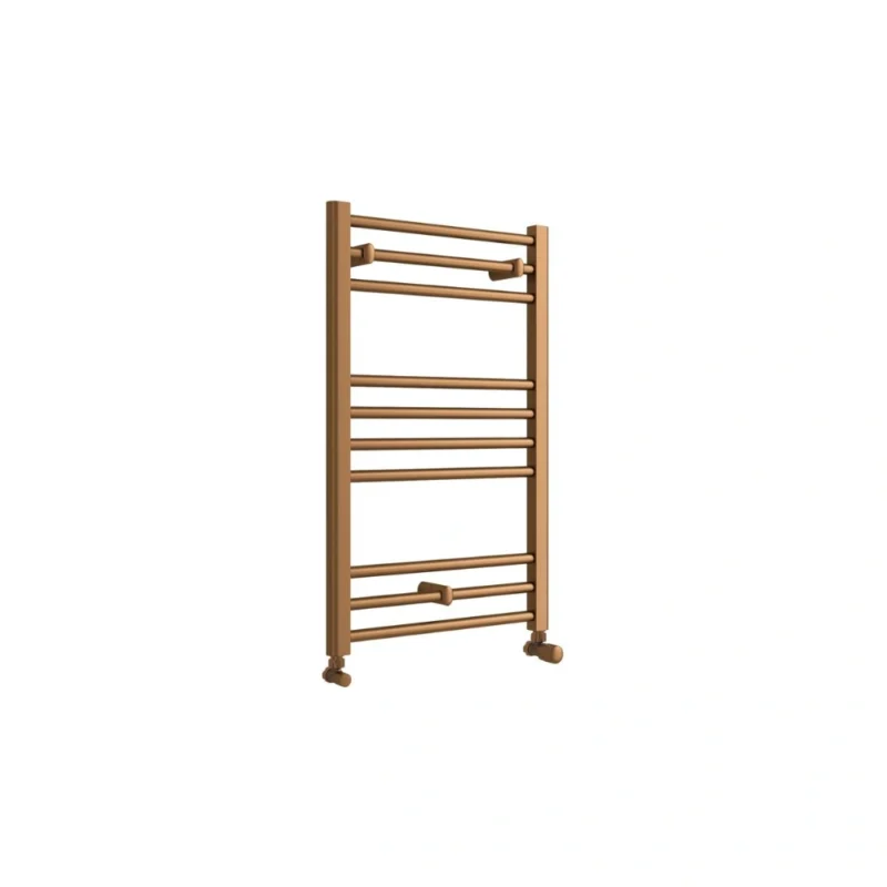 Rosso Straight 30mm Ladder Towel Radiator 500 x 800mm – Brushed Bronze