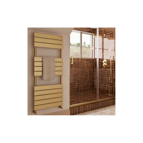 Mason Square Ladder Heated Towel Rail 500 x 1200mm – Brushed Brass