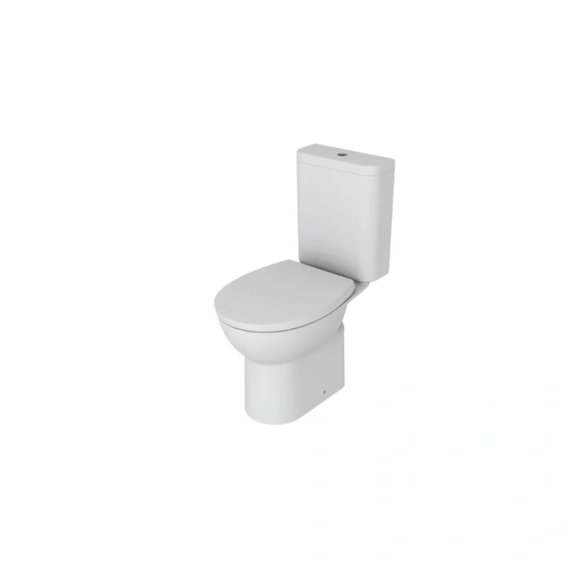 2Go Close Coupled Rimless WC & Soft Close Seat – White
