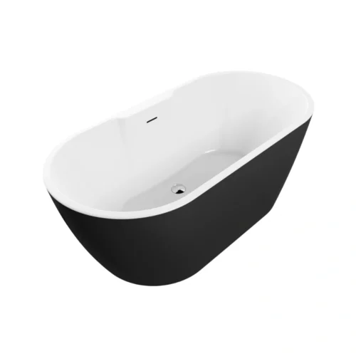 Hawthorn Freestanding Bath – 1655 x 745 x 580mm – 0TH – Matt Black