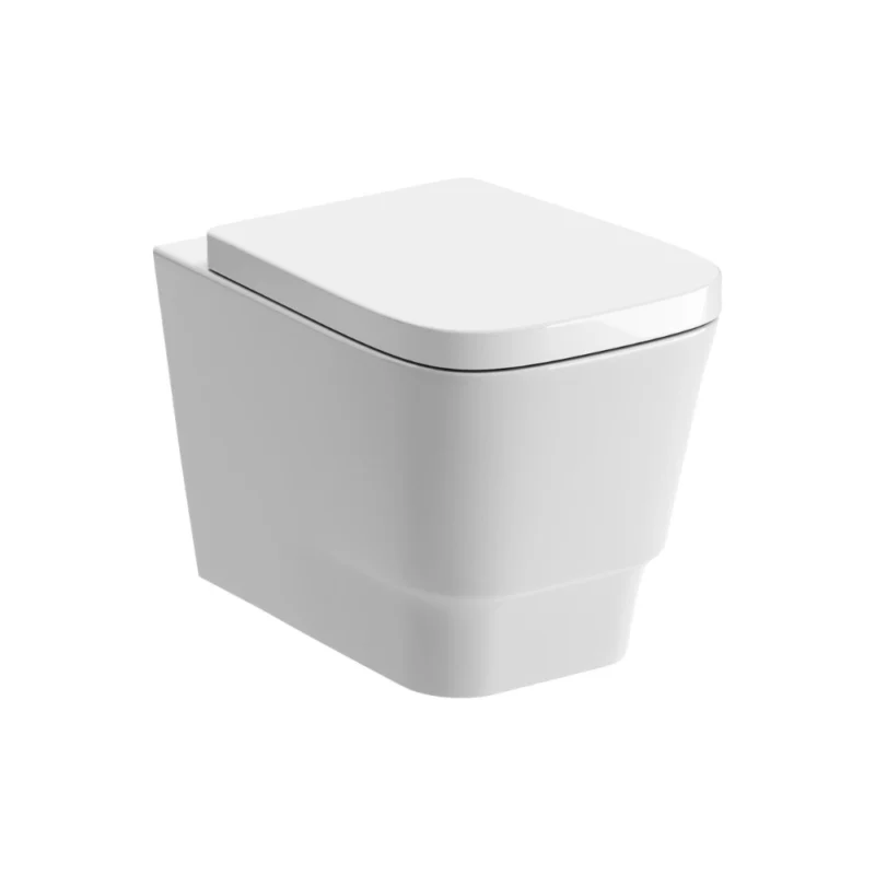 Luxe Wall Hung WC Pan & Soft Close Seat – White