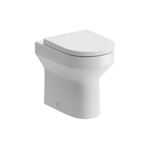 Chloe Rimless Back To Wall Comfort Height WC & Soft Close Seat – White