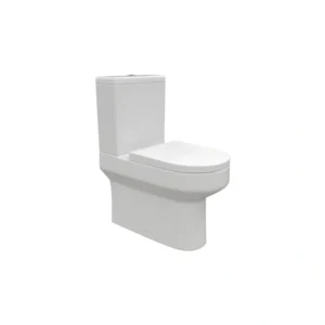Chloe Rimless Close Coupled Fully Shrouded WC & Soft Close Seat – White