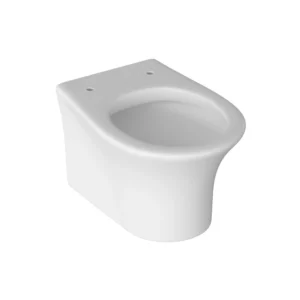 Avalon Rimless Wall Hung WC & Soft Close Seat – Modern White