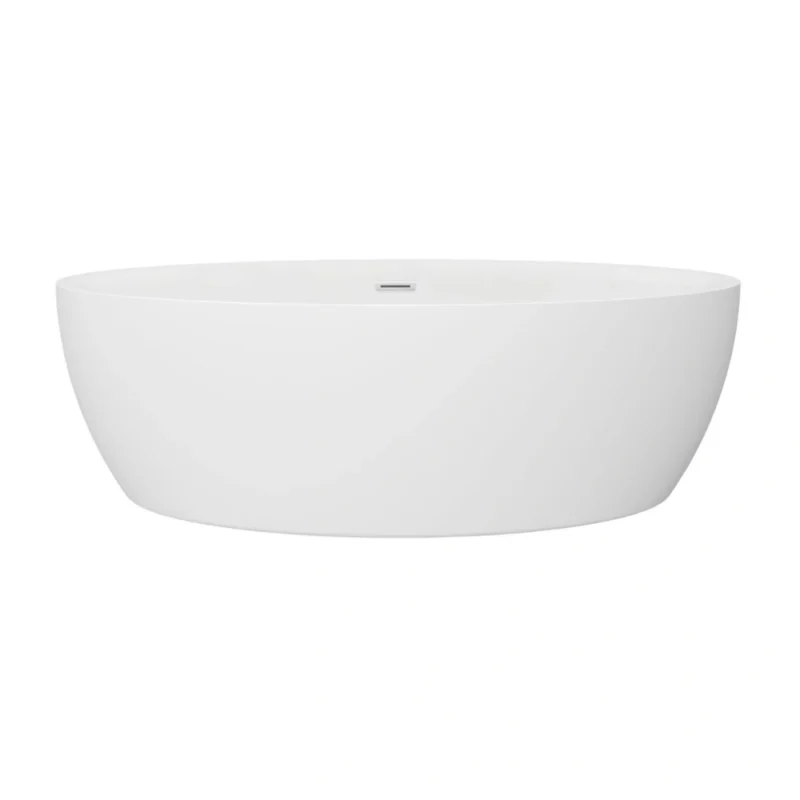 Milton Freestanding Bath – 1800 x 800 x 580mm – Gloss White