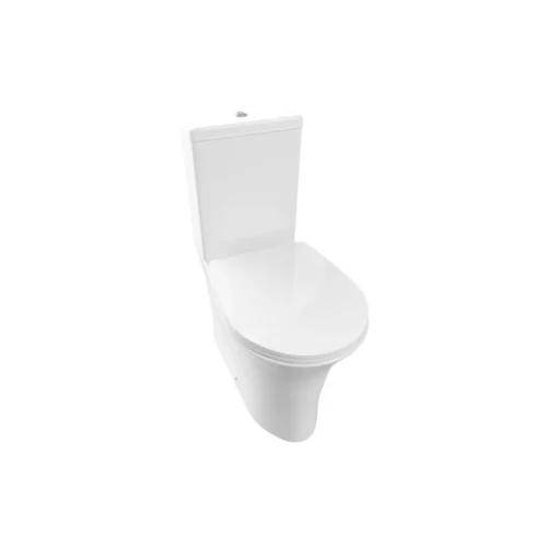 Avalon Rimless Close Coupled Fully Shrouded WC & Soft Close Seat – White