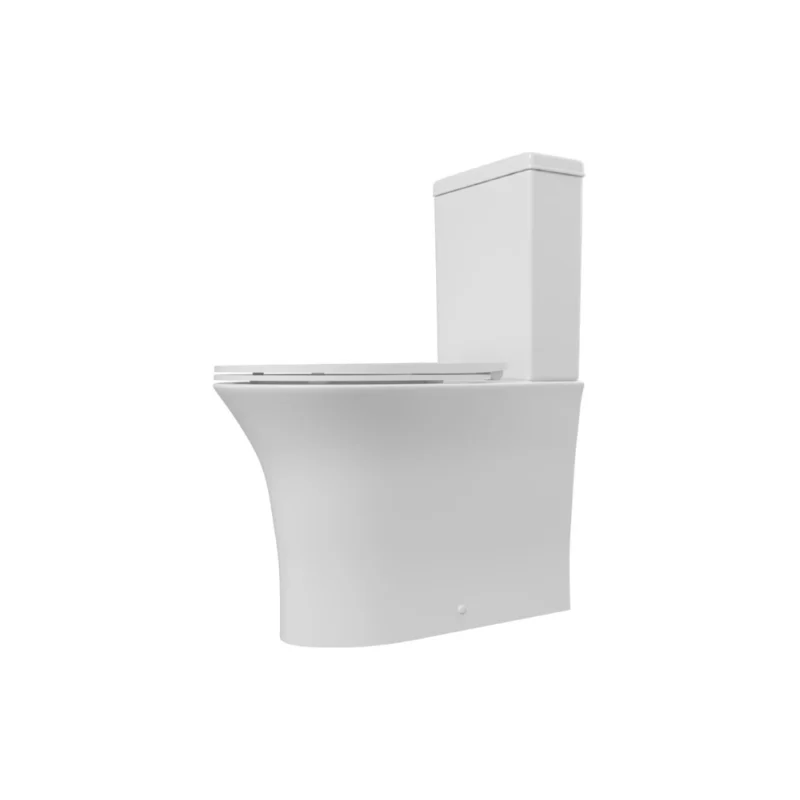 Avalon Rimless Close Coupled Fully Shrouded WC & Soft Close Seat – White
