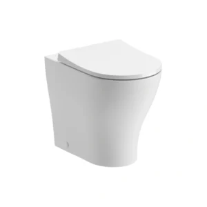 Derry Rimless Back To Wall WC & Soft Close Seat – White