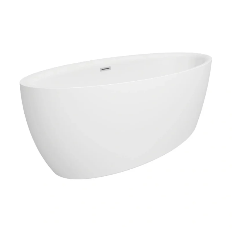 Milton Freestanding Bath – 1800 x 800 x 580mm – Gloss White