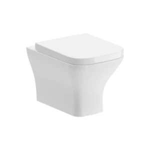 Onyx Rimless Comfort Height Back To Wall WC & Wrapover Soft Close Seat – White