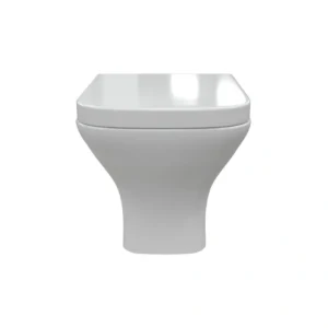 Onyx Rimless Comfort Height Back To Wall WC & Wrapover Soft Close Seat – White