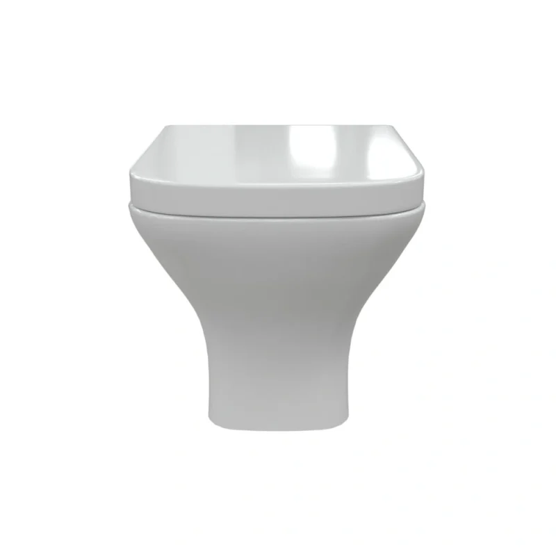 Onyx Rimless Comfort Height Back To Wall WC & Wrapover Soft Close Seat – White
