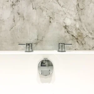 Abode Harmonie Round Deck Mounted Bath Filler Panel Valves (Pair) – Polished Chrome