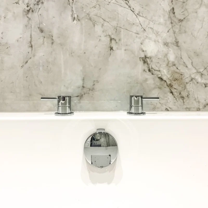 Abode Harmonie Round Deck Mounted Bath Filler Panel Valves (Pair) – Polished Chrome