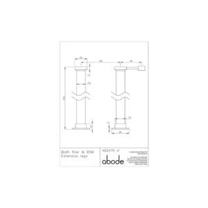 Abode Sentiment Extension Legs – Polished Chrome