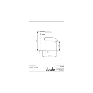 Abode Harmonie Basin Mixer – Matt Black