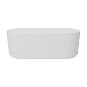Juniper Fluted Freestanding Bath – 1700 x 750 x 570mm – 0TH – Gloss White