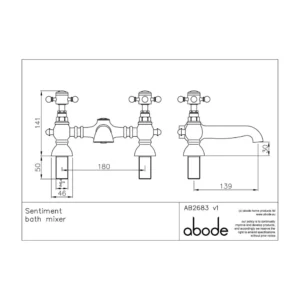 Abode Sentiment Bath Mixer Filler – Polished Chrome