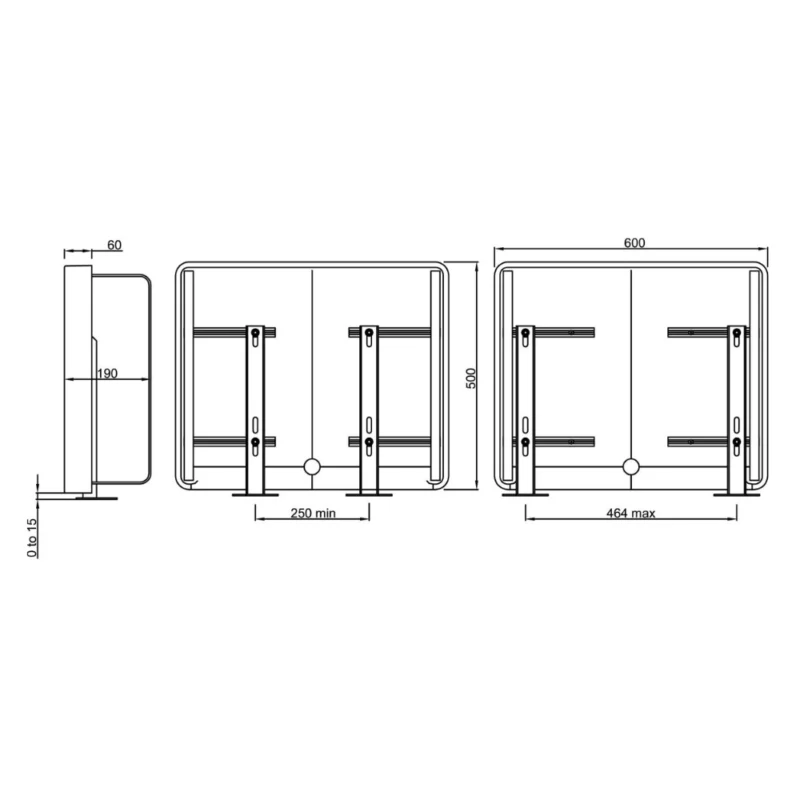 Abode Tableau 600mm Basin Shelf & Brackets - Chalk White