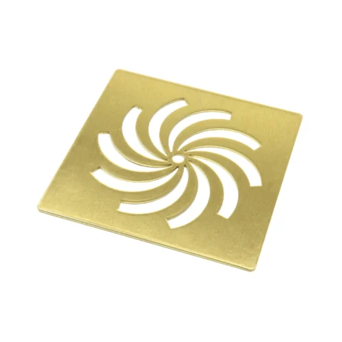Ultra‑Slim Tray Waste Cover – Matt Black / Brushed Brass
