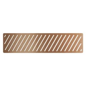 Linear Tray Waste Cover – Brushed Bronze