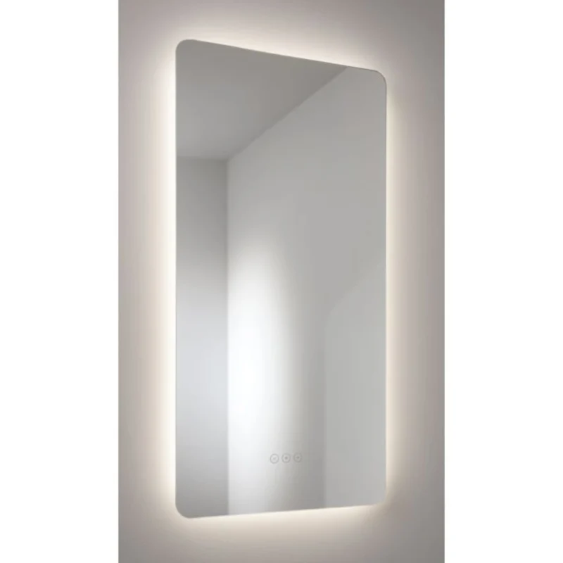 Abode Aruna 450 x 900mm Frameless Tablet LED Mirror with Demister