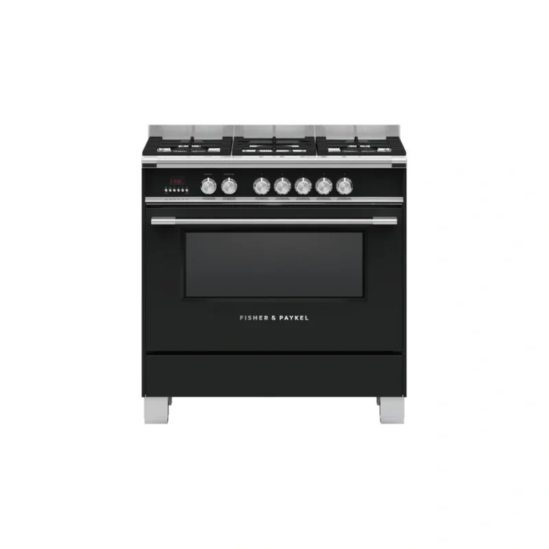 Fisher & Paykel Series 7 90cm Dual Fuel Range Cooker – Black