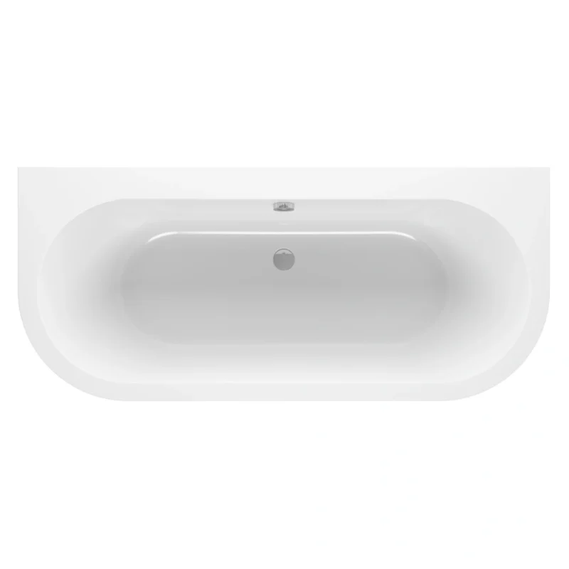 Maple Back To Wall Bath – 1700 x 750 x 600mm – 0TH – Gloss White
