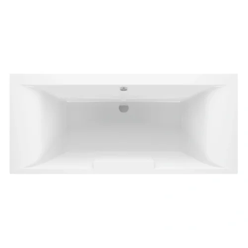 Ashbury Deluxe Square Double End Bath 1700 x 750 x 550mm 0TH Gloss White with Legs