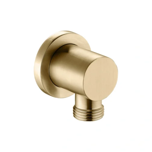 Wall Outlet Elbow – Brushed Brass