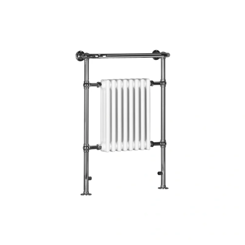Kessington Traditional Heated Towel Radiator White & Chrome