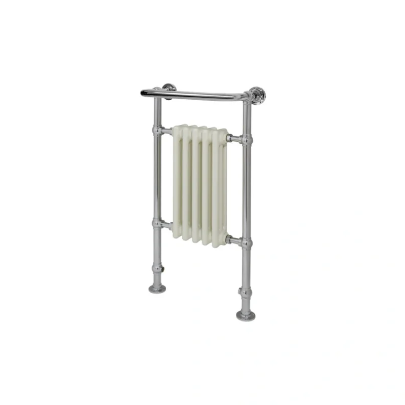 Kessington Traditional Heated Towel Radiator White & Chrome