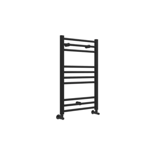 Rosso Straight Ladder Heated Towel Rail 500 x 800mm – Matt Black